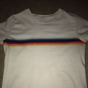BRANDY MELVILLE rainbow stripped shirt